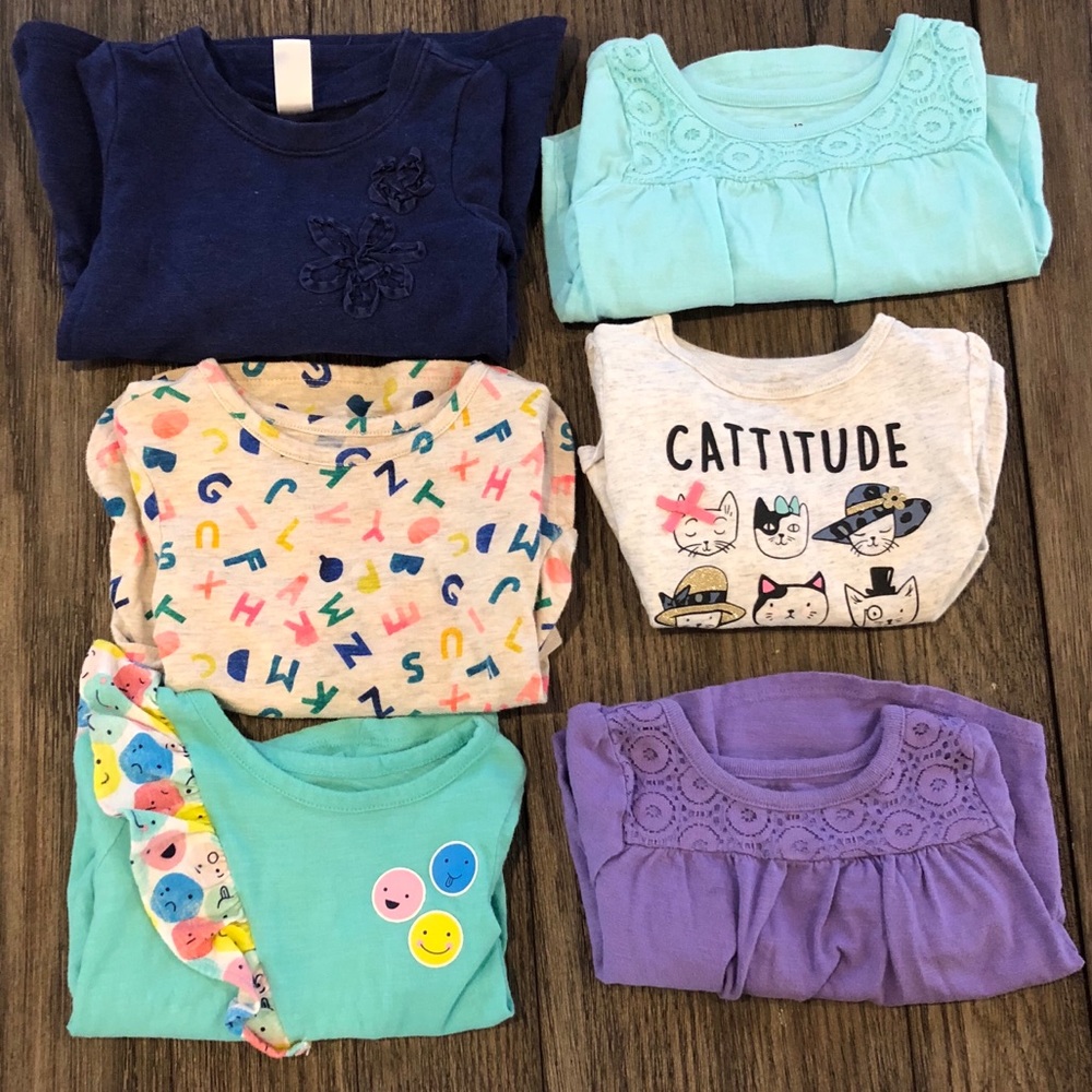 (6) Long Sleeved Tees 12m